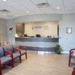 Front desk and waiting area