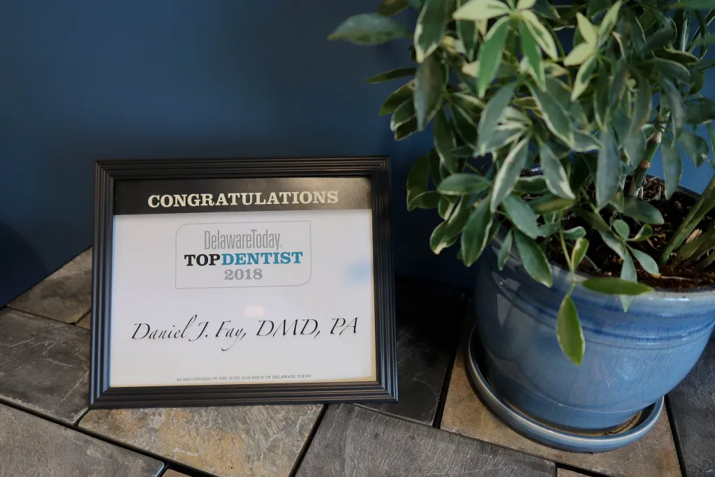 Delaware Today Top Dentists 2018 Award for Daniel J. Fay, DMD, PA